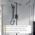 wedi Glass Shower Screen Kit Matt Black