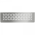 Product Schluter SHELF-N-S1 Brushed Stainless Steel Floral Design Tile In Shelf