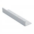 Product Genesis Soft Grey Powder Coated Straight Edge Aluminium Tile Trim ESA 2.5m