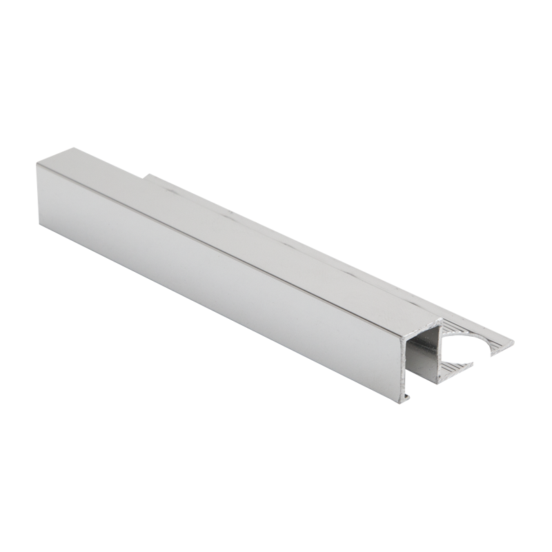 Polished Silver Square Edge Tile Trim by PREMTOOL