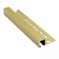 Product Genesis Natural Solid Brass Square Edge Tile Trim 2.7m TDB