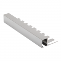 Product Genesis Polished Chrome Formable Square Edge Tile Trim TDF 2.5m