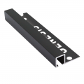 Product Genesis Black Powder Coated Square Edge Aluminium Tile Trim TDP 2.5m