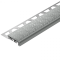 Product Schluter-TREP-V 42 Light Grey Anodised Aluminium Stair Nosing Profile 2m