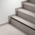 Schluter-TREP-V 42 Light Grey Anodised Aluminium Stair Nosing Profile 1.5m