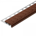 Product Schluter-TREP-V 42 Nut Brown Anodised Aluminium Stair Nosing Profile 2m