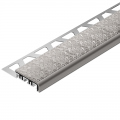 Product Schluter-TREP-V 42 Stone Grey Anodised Aluminium Stair Nosing Profile 1.5m