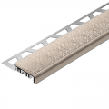 Product Schluter-TREP-V 42 Soft Peach Anodised Aluminium Stair Nosing Profile 1.5m
