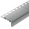 Product Schluter-TREP-V 60 Light Grey Anodised Aluminium Stair Nosing Profile 3m