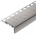 Product Schluter-TREP-V 60 Stone Grey Anodised Aluminium Stair Nosing Profile 3m