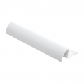 Contract Round Edge Plastic Tile Trim White