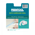PREMTOOL Self Adhesive Bath Surround Seal White BS335W 3.35m