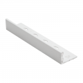 Product Genesis Matt White Straight Edge Aluminium Tile Trim ESA 2.5m