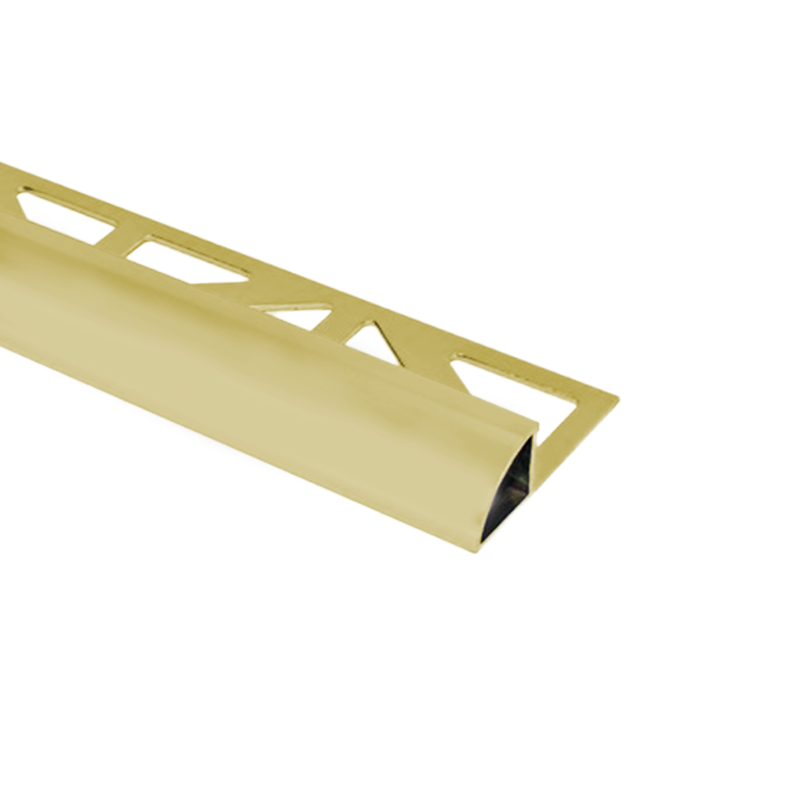 Round Edge Durondell Matt Gold Aluminium Tile Trim by