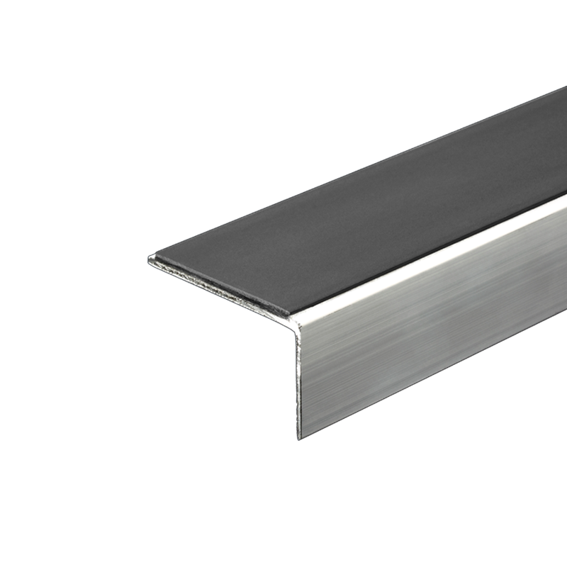Aluminium Retro Fit Stair Nosing 2 46m Length Multiple Choice Of Colour By Genesis Buy Stair Nosings Online Premium Tile Trim